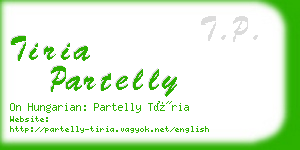 tiria partelly business card